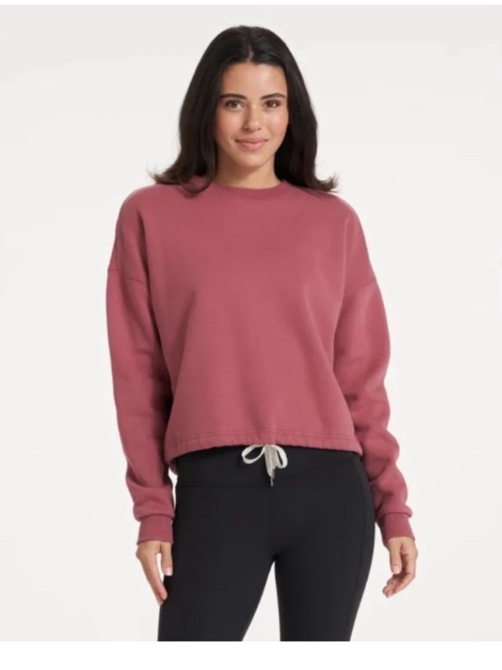 VUORI RESTORE CROPPED CREW NECK SWEATSHIRT